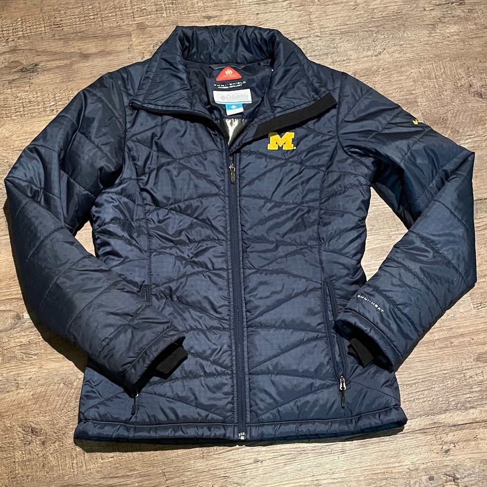 Columbia Omni Shield down alternative University of Michigan jacket wmn S